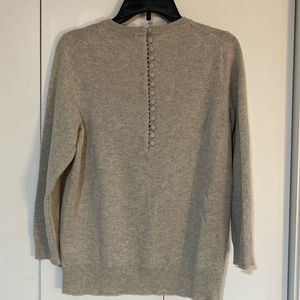 J.Crew Collection Italian Cashmere Button Back Sweater